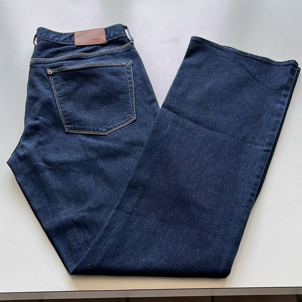 Madewell Bootlegger Boot Cut Dark Wash Indigo Denim Jeans Pants w/Spandex Sz. 31